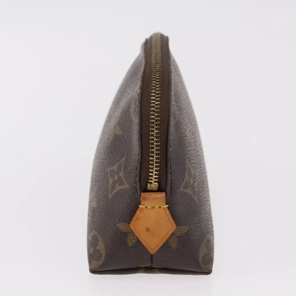 Louis Vuitton Monogram Pochette Cosmetic PM Pouch Brown